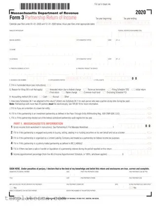 Fill Your Massachusetts 3 Form