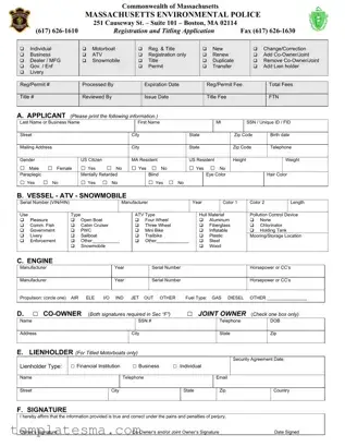 Fill Your Massachusetts Titling Form